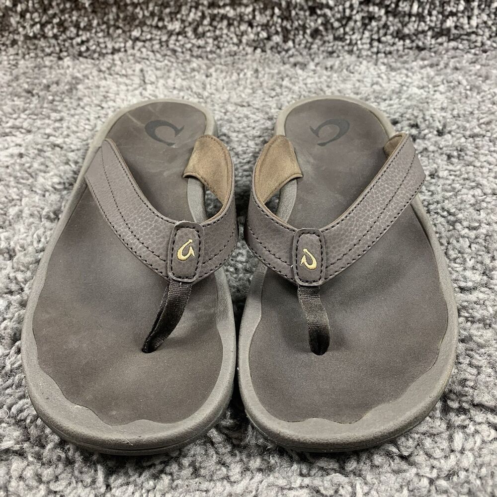 OluKai Ohana - W Brown Comfort Flip Flop Beach Sandal Women's Size 9
